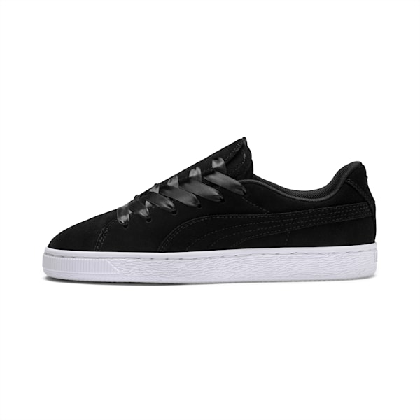 Suede Crush Women’s Sneakers, Puma Black-Puma Black, extralarge