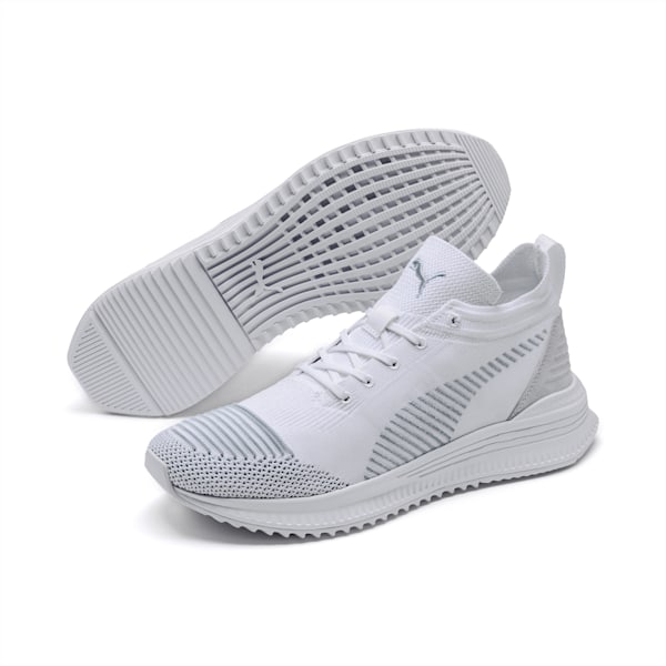 AVID NU Knit Sneakers, Puma White-Light Sky, extralarge
