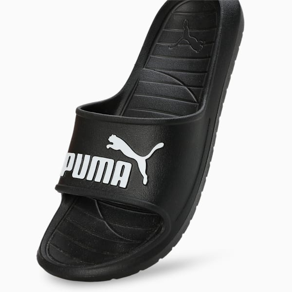Divecat v2 Unisex Slides, Puma Black-Puma White, extralarge-IND