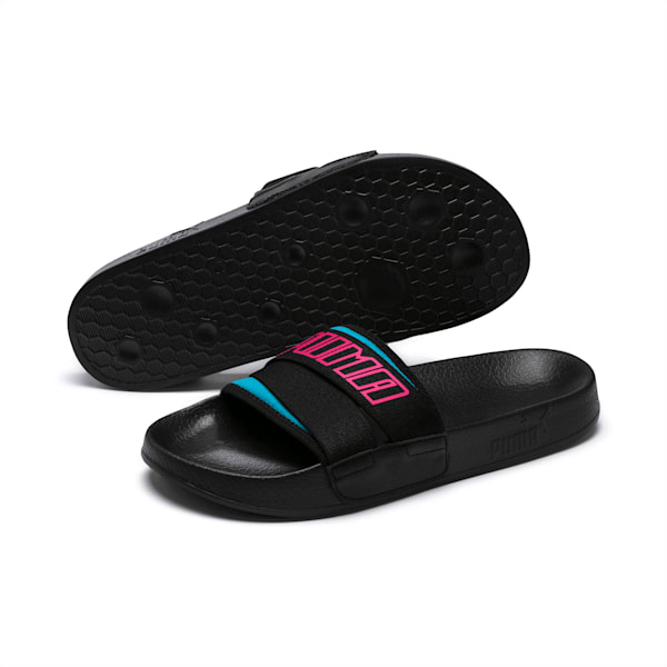 Leadcat Trailblazer Women’s Slides, Puma Black-Fuchsia Purple, extralarge