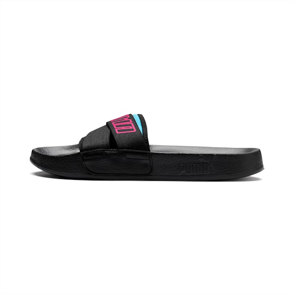 Leadcat Trailblazer Women’s Slides, Puma Black-Fuchsia Purple, extralarge