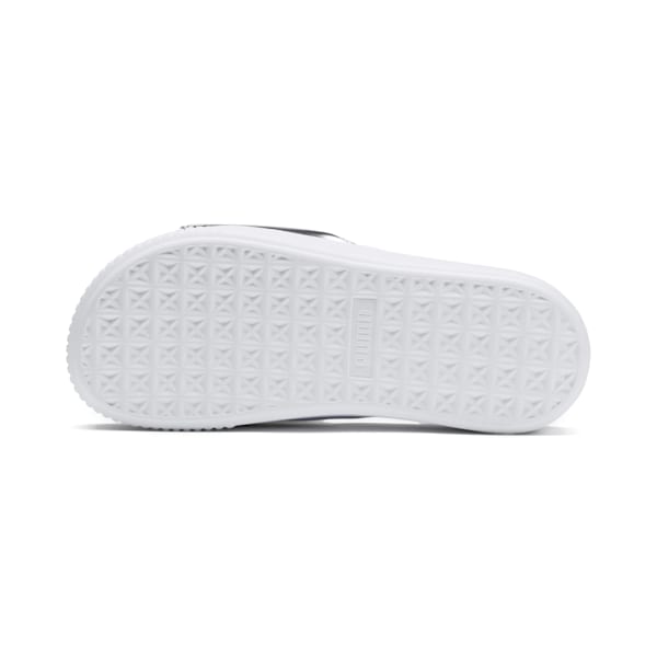 Platform Trailblazer Metallic Women’s Slides, Puma White-Puma Silver, extralarge