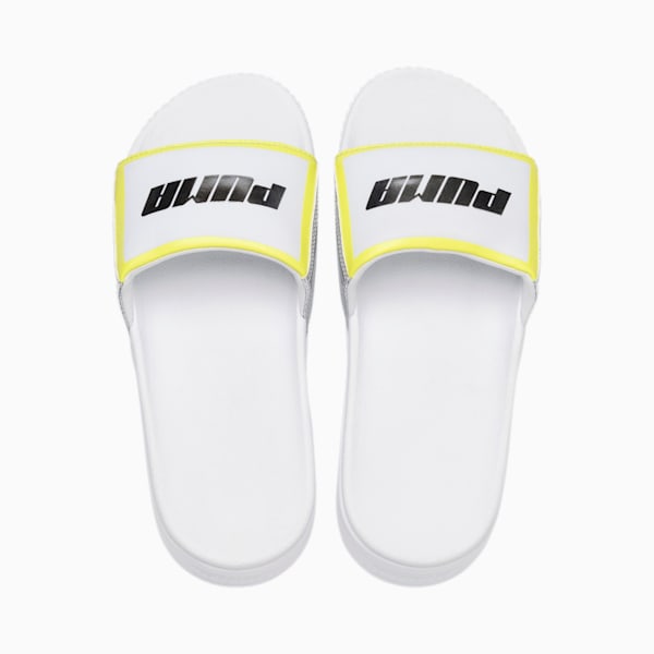 Platform Trailblazer Metallic Women’s Slides, Puma White-Puma Silver, extralarge