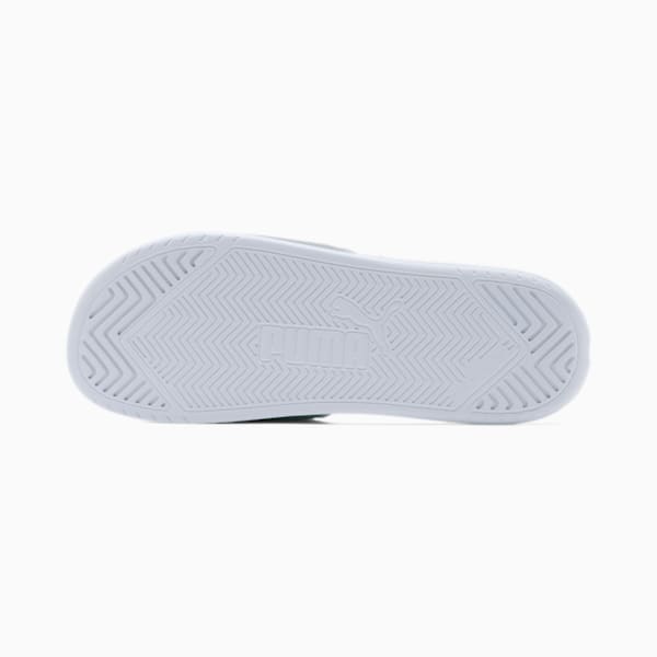 Popcat Reflective Slides, Puma Silver-Puma White, extralarge