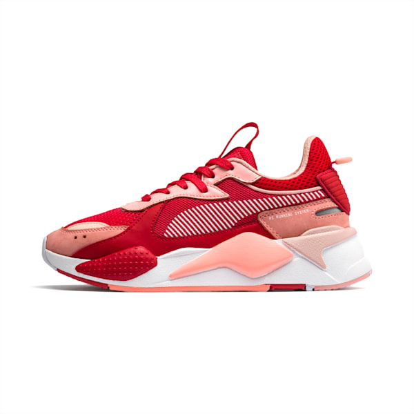 RS-X TOYS Unisex Sneakers, Bright Peach-High Risk Red