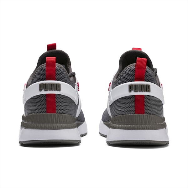 Pacer Next Excel Shoes, Asphalt-Charcoal Gray-Puma White-High Risk Red, extralarge