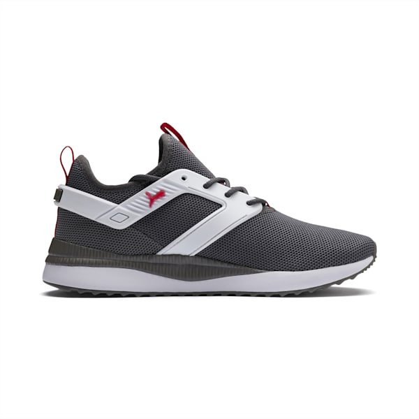 Pacer Next Excel Shoes, Asphalt-Charcoal Gray-Puma White-High Risk Red, extralarge