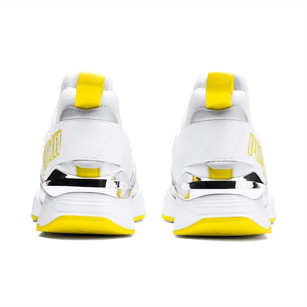 Muse Maia Trailblazer Metallic Women’s Sneakers, Puma White-Blazing Yellow, extralarge