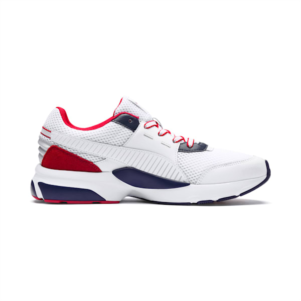 Future Runner Premium SoftFoam+ Running Shoes, Puma White-Peacoat-High Risk Red, extralarge-IND