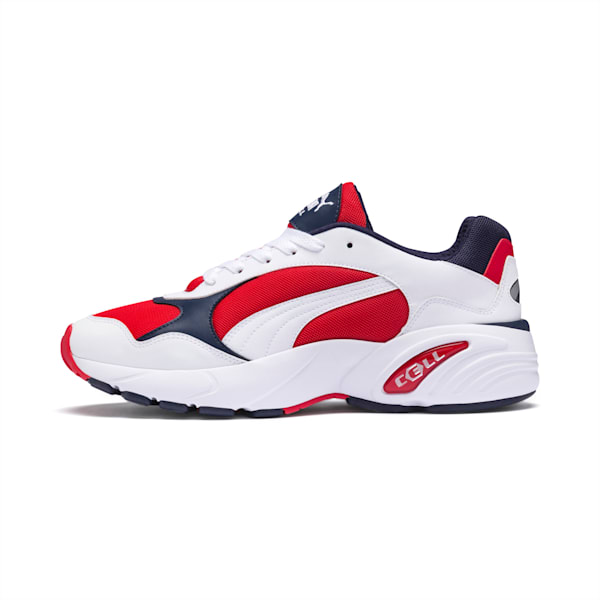 CELL Viper Sneakers, Puma White-High Risk Red, extralarge