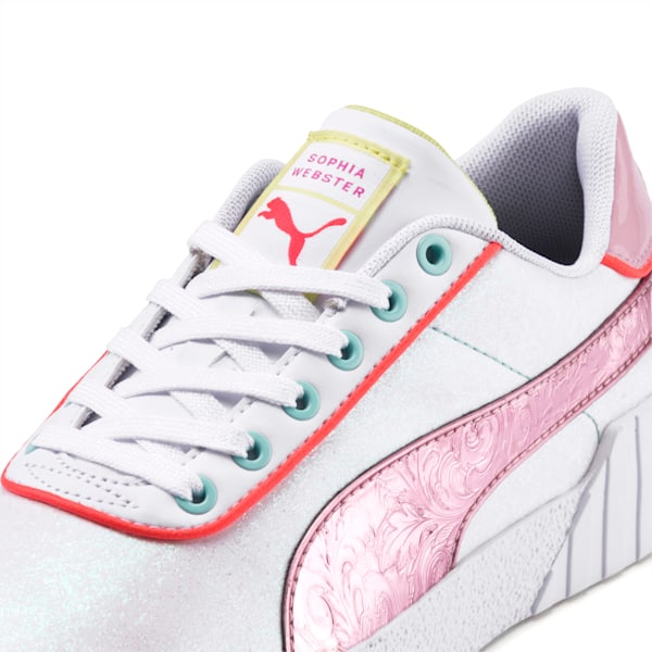 PUMA x SOPHIA WEBSTER Cali Women’s Sneakers, Puma White-Pale Pink, extralarge