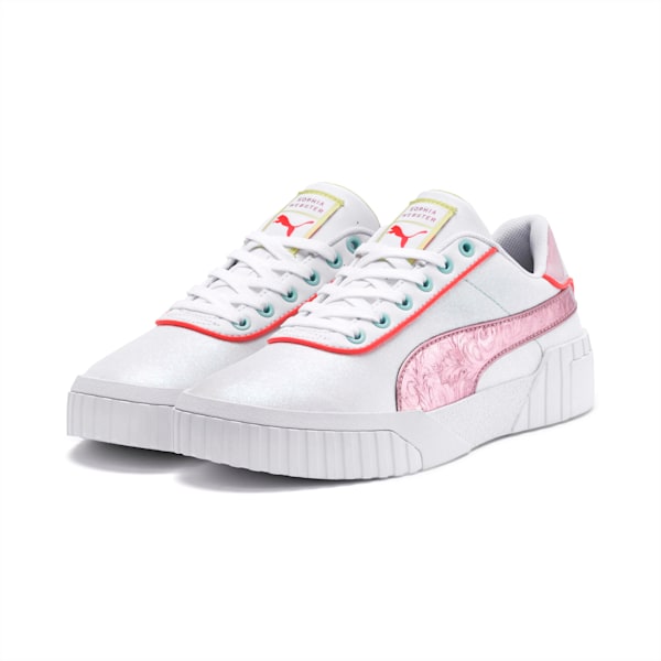 PUMA x SOPHIA WEBSTER Cali Women’s Sneakers, Puma White-Pale Pink, extralarge