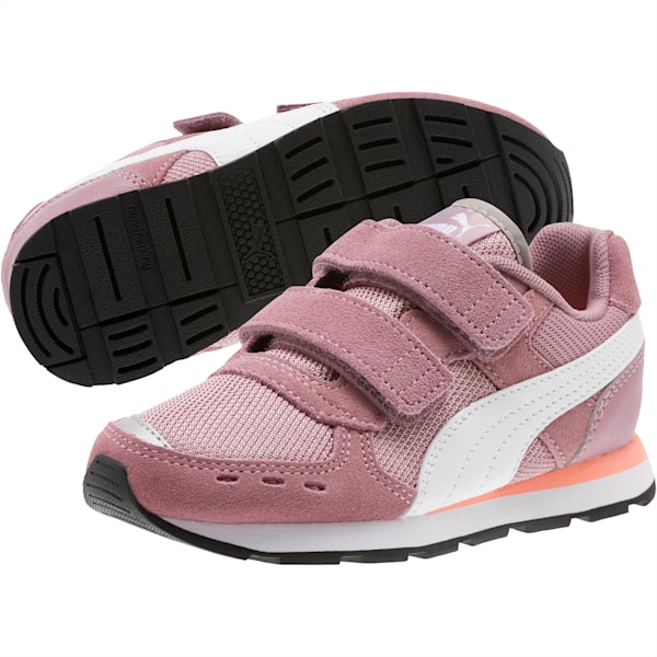 Vista Little Kids' Shoes, Elderberry-Puma White, extralarge