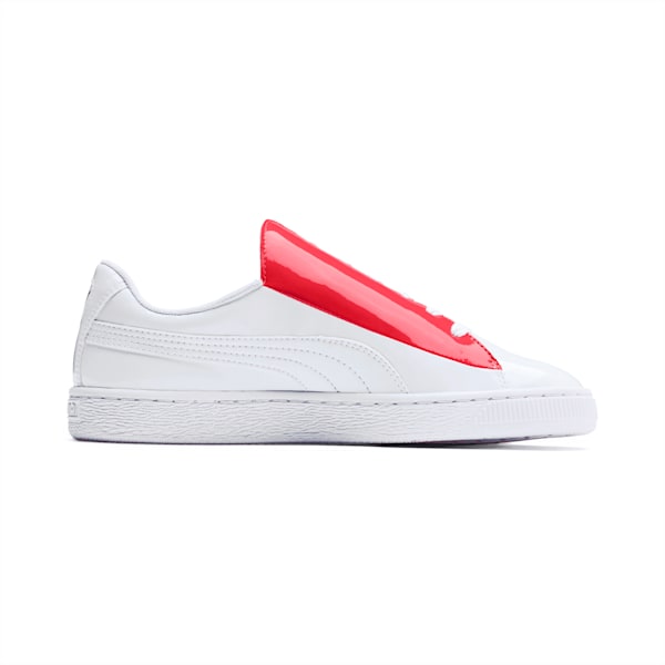 Basket Crush Women’s Sneakers, Puma White-Hibiscus, extralarge