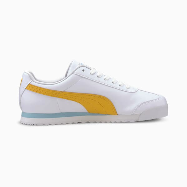 Roma Basic+ Sneakers, Puma White-Golden Rod, extralarge