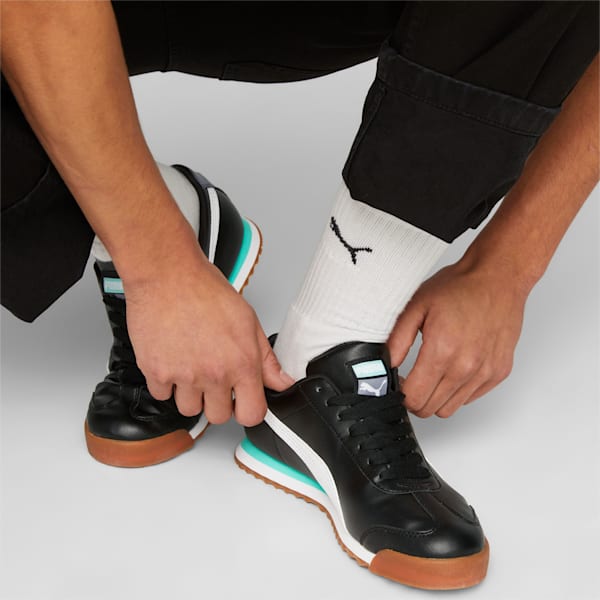 Tenis Roma Basic+, PUMA Black-PUMA White-Mint, extralarge