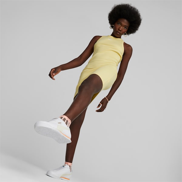 Roma Basic+ Sneakers, Pristine-PUMA White-Orange Peach