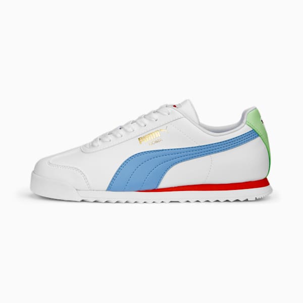 Roma Basic+ Sneakers, PUMA White-Day Dream-Spring Fern, extralarge