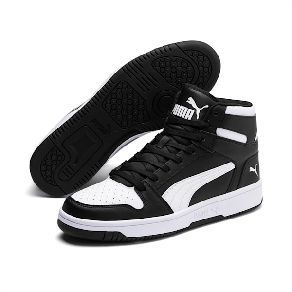 Rebound Lay Up Unisex Sneakers, Puma Black-Puma White, extralarge-IND