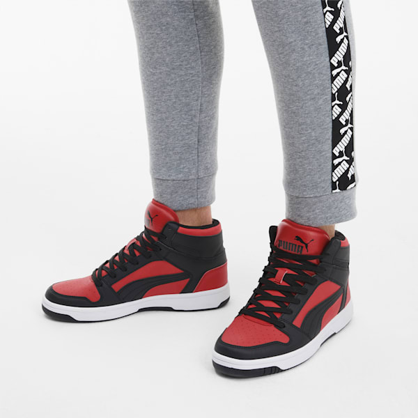 PUMA Rebound LayUp Sneakers, High Risk Red-Puma Black-Puma White