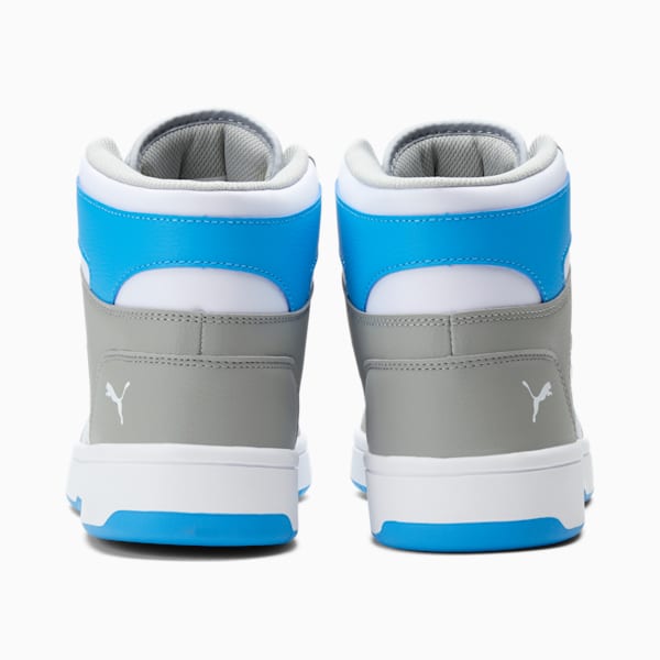 PUMA Rebound LayUp Sneakers, High Rise-Puma White-Ocean Dive, extralarge