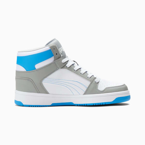 PUMA Rebound LayUp Sneakers, High Rise-Puma White-Ocean Dive, extralarge