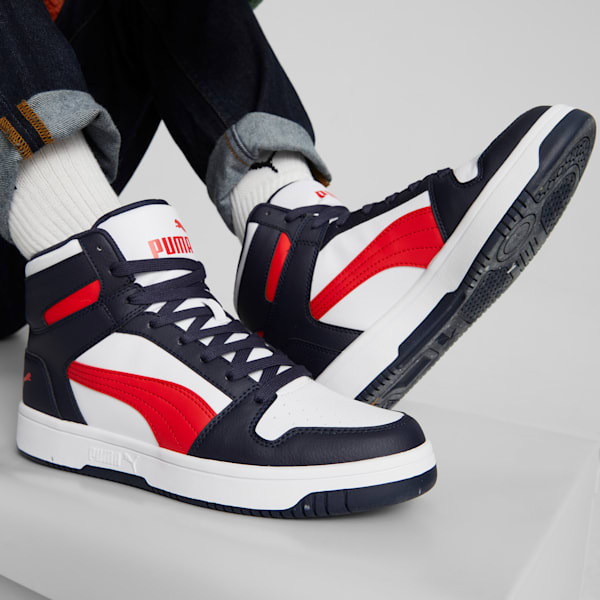 Rebound Lay Up Sneakers, Parisian Night-High Risk Red-Puma White, extralarge-IND