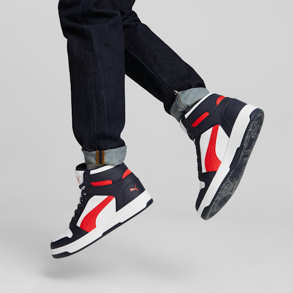 Rebound Lay Up Sneakers, Parisian Night-High Risk Red-Puma White, extralarge-IND
