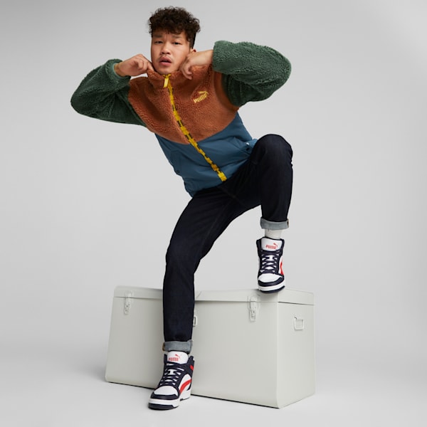 Rebound Lay Up Sneakers, Parisian Night-High Risk Red-Puma White, extralarge-IND