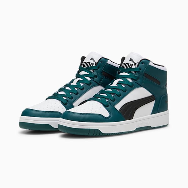 PUMA Rebound LayUp Sneakers, Dark Myrtle-PUMA Black-PUMA White, extralarge