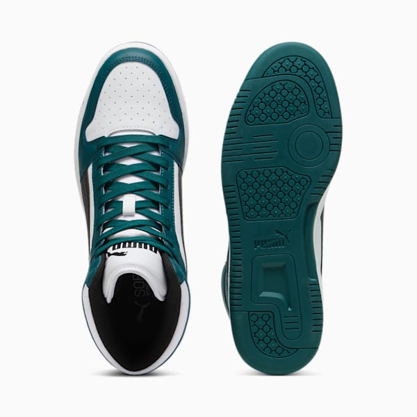 PUMA Rebound LayUp Sneakers, Dark Myrtle-PUMA Black-PUMA White, extralarge