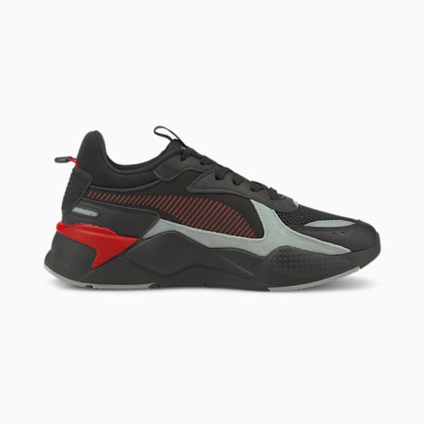RS-X Reinvention Unisex Sneakers, Puma Black-High Risk Red, extralarge-IND