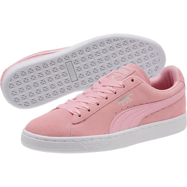 Suede Galaxy Women’s Sneakers, Pale Pink-Puma Silver, extralarge