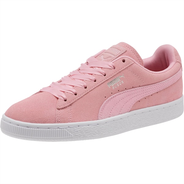 Suede Galaxy Women’s Sneakers, Pale Pink-Puma Silver, extralarge