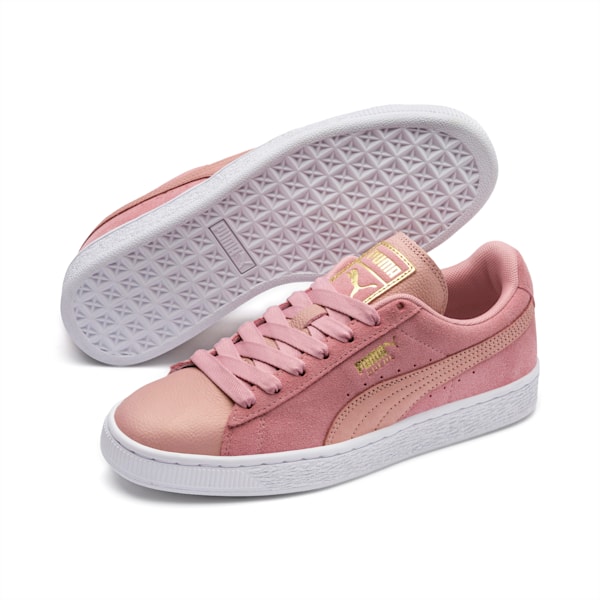Suede Shimmer Women’s Sneakers, Bridal Rose-Puma White, extralarge