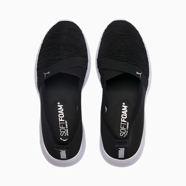 Zapatos slip on para mujer Adelina, Puma Black-Puma Silver, extralarge