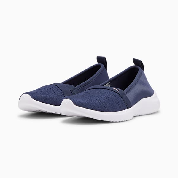 Adelina Women’s Ballet Shoes, PUMA Navy-Future Pink-PUMA White, extralarge