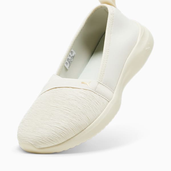 Adelina Women’s Ballet Shoes, Alpine Snow-PUMA Gold, extralarge