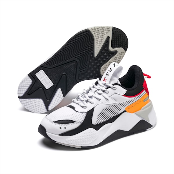 RS-X Tracks Sneakers JR, Puma White-Puma Black, extralarge