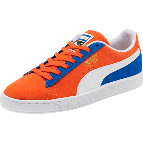 Suede Classic Kokono Sneakers, Nasturtium-Puma White-Surf The Web, extralarge