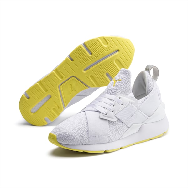 Muse Trailblazer Women’s Sneakers, Puma White-Blazing Yellow, extralarge