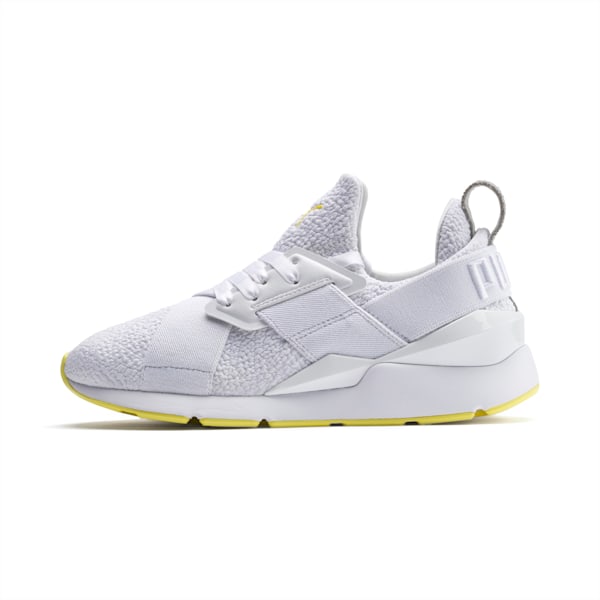 Muse Trailblazer Women’s Sneakers, Puma White-Blazing Yellow, extralarge