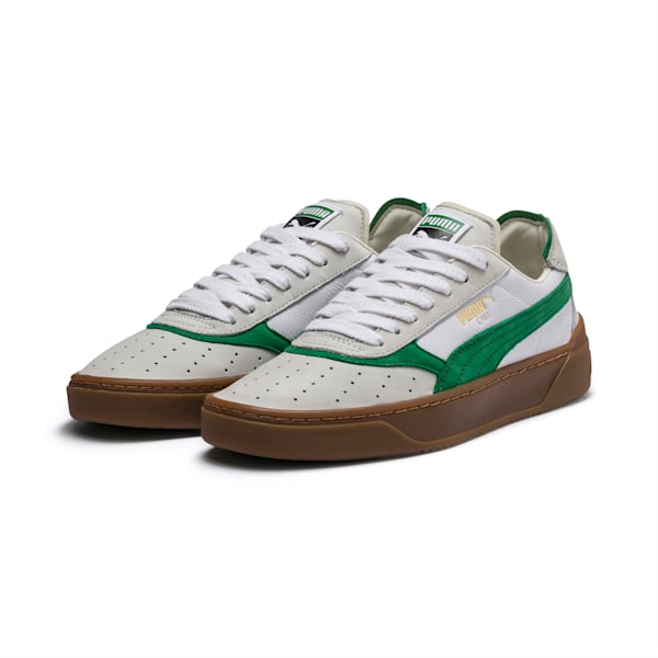 Cali-0 Vintage Sneakers, Puma White-Amazon Green-Gum, extralarge