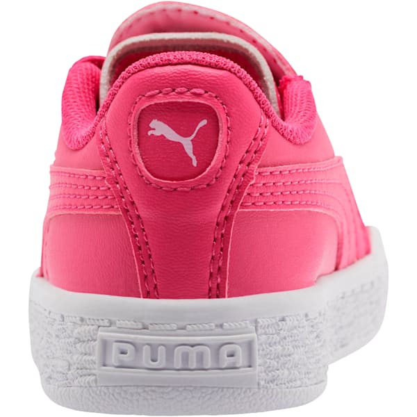 Basket Crush Glitter Hearts AC Toddler Shoes, Fuchsia Purple-Puma White, extralarge