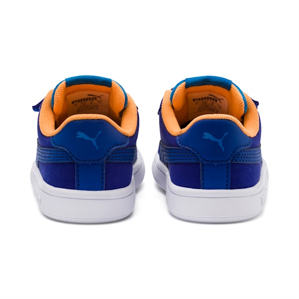 PUMA Smash v2 Monster Toddler Shoes, Surf The Web-Indigo Bunting-Orange Pop-Puma White, extralarge