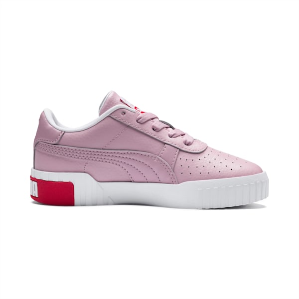 Cali Little Kids' Shoes, Puma White-Hibiscus, extralarge