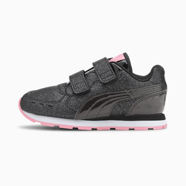 Vista Glitz V Kids' Shoes, Puma Black-Puma Black-Pale Pink, extralarge-IND