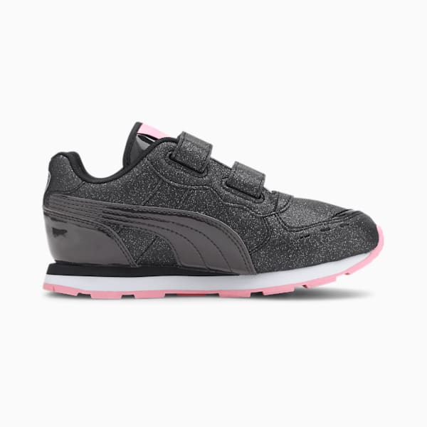 Vista Glitz Little Kids' Shoes, Puma Black-Black-Pale Pink, extralarge