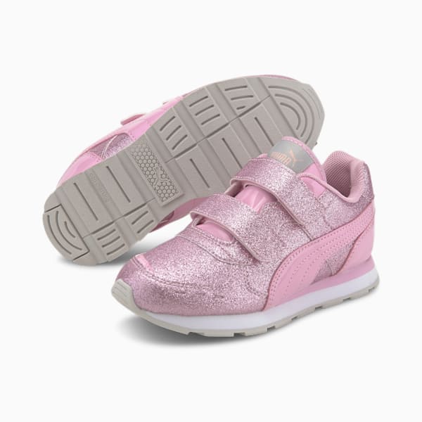 Tenis Niñas Vista Glitz, Pale Pink-Pale Pink-Peachskin-Puma Silver, extralarge
