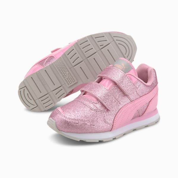 Vista Glitz Little Kids' Shoes, Pink-Pink-Peachskin-Silver, extralarge